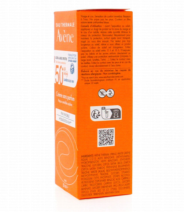 AVÈNE SOLAIRE Fluide Sans Parfum SPF50+ - 50ml