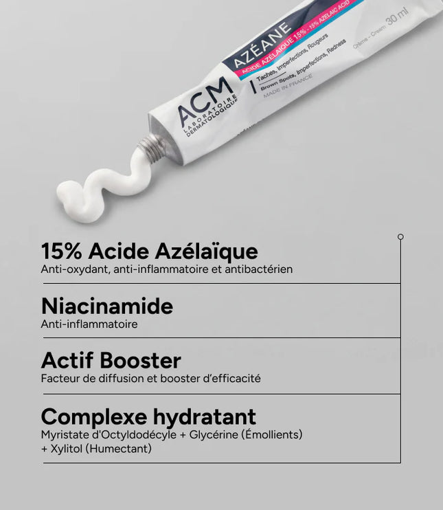ACM AZEANE Crème Acide Azélaïque 15% - 30g