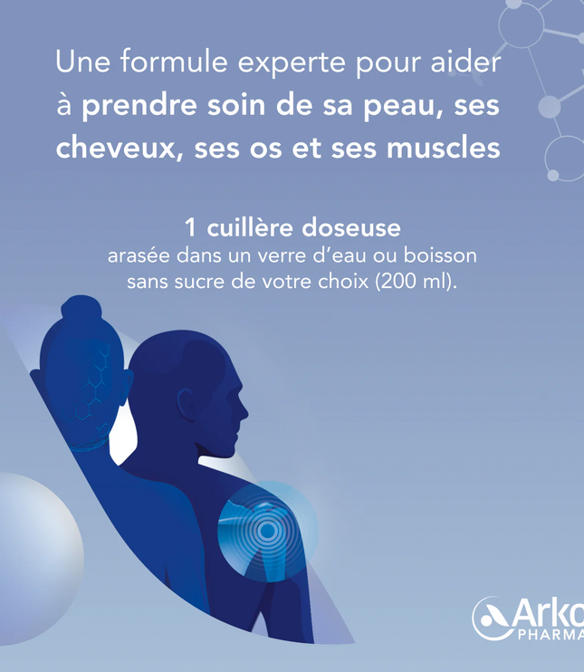 ARKOPHARMA COLLAGÈNE Peau Cheveux Os et Muscles - Poudre 260g