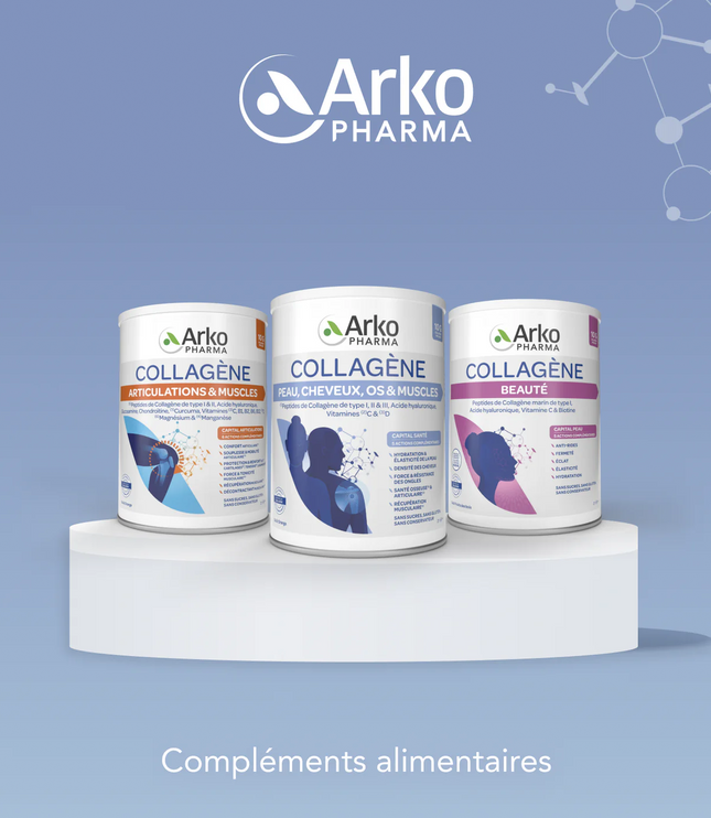 ARKOPHARMA COLLAGÈNE Peau Cheveux Os et Muscles - Poudre 260g