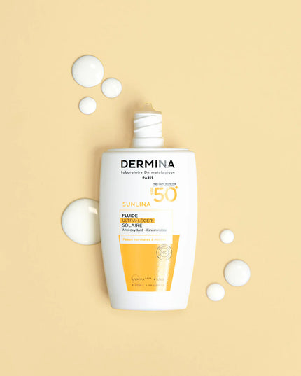 DERMINA SUNLINA SPF50+ Fluide Ultra-Léger - 50ml