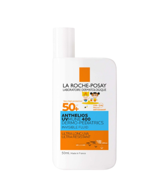 ANTHELIOS UVMUNE 400 Dermo-Pédiatrics Fluide Solaire Invisible sans Parfum SPF50+ - 50ml LA ROCHE POSAY