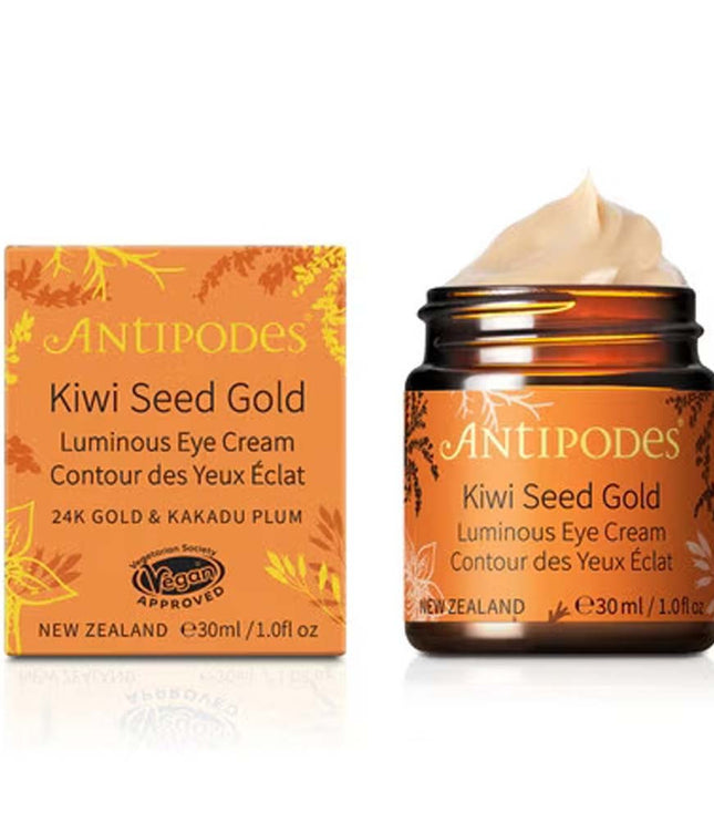 ANTIPODES KIWI SEED GOLD Crème Contour des Yeux Eclat - 30ml