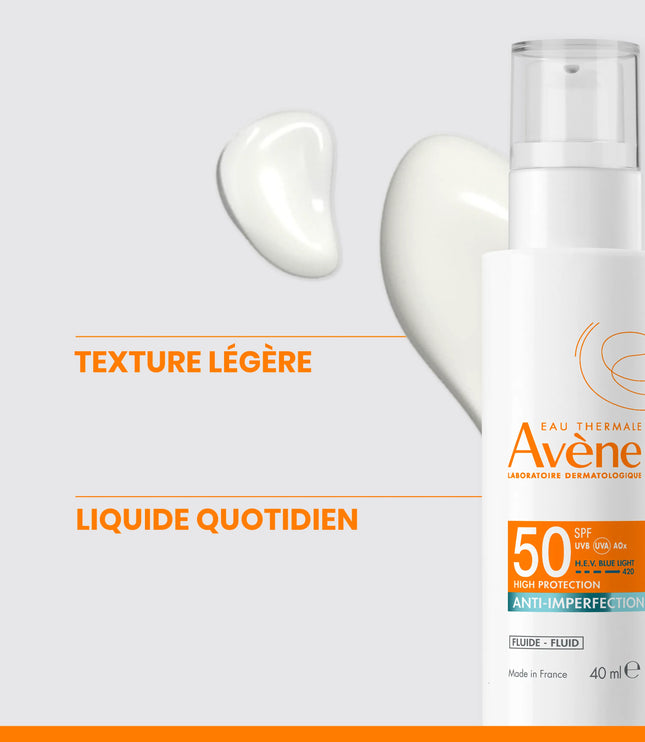 AVÈNE SOLAIRE Fluide SPF50 Anti Imperfections - 40ml