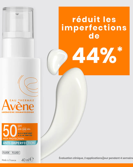 AVÈNE SOLAIRE Fluide SPF50 Anti Imperfections - 40ml