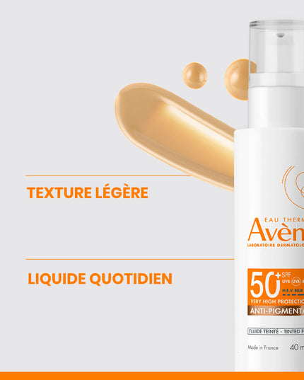 AVÈNE SOLAIRE Fluide Teinté SPF50+ Anti Pigmentation - 40ml