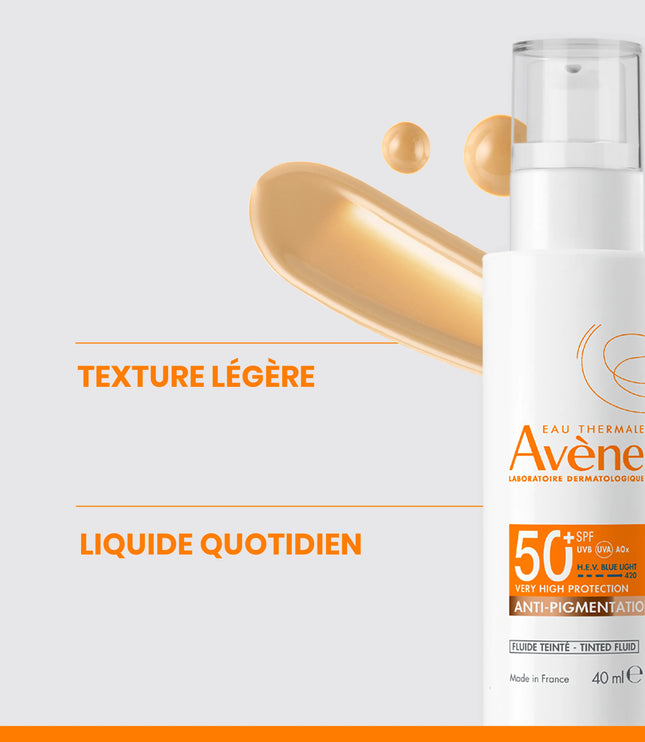 AVÈNE SOLAIRE Fluide Teinté SPF50+ Anti Pigmentation - 40ml