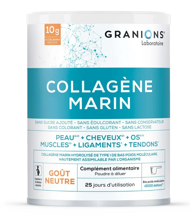GRANIONS COLLAGENE MARIN Type 1 Goût Neutre - 285g