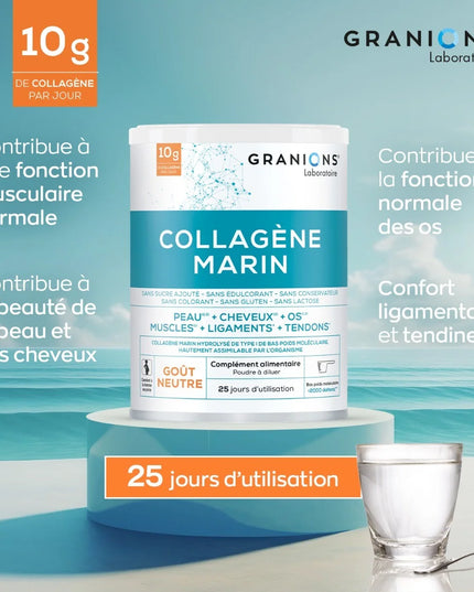 GRANIONS COLLAGENE MARIN Type 1 Goût Neutre - 285g