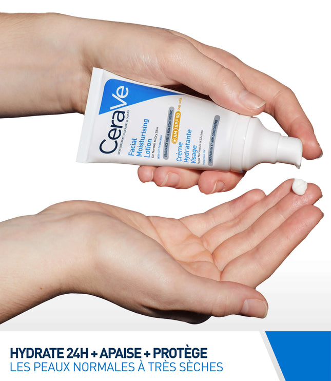 CERAVE Crème Hydratante Visage SPF50 - 52ml