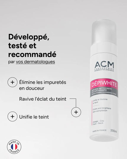 ACM DEPIWHITE Mousse Nettoyante Éclaircissante - 200ml