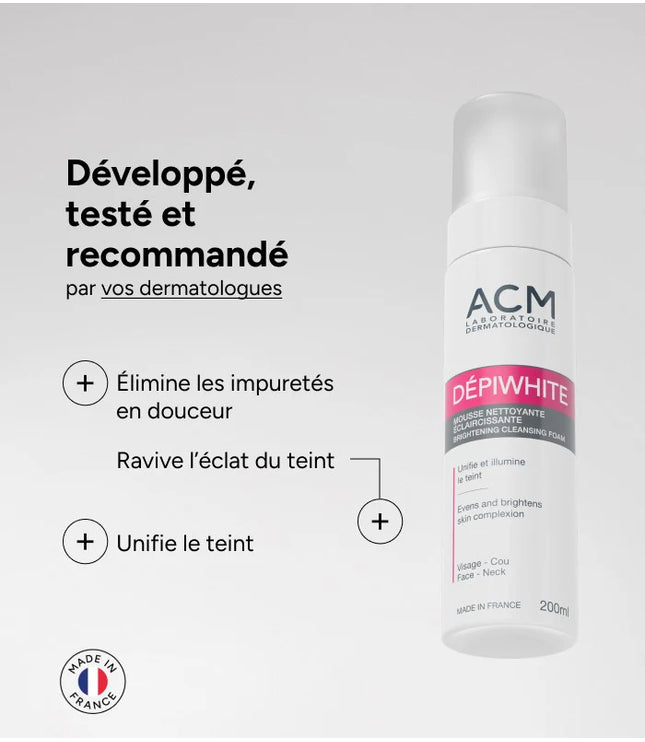 ACM DEPIWHITE Mousse Nettoyante Éclaircissante - 200ml