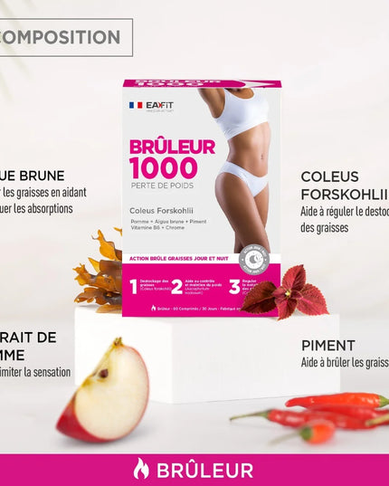 EAFIT BRULEUR 1000 - 60 Comprimés