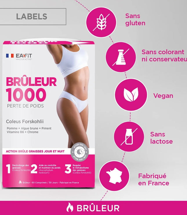 EAFIT BRULEUR 1000 - 60 Comprimés