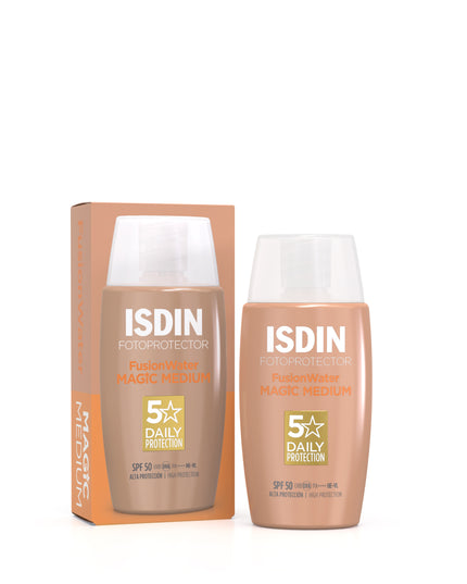 ISDIN FOTOPROTECTOR FUSION WATER MAGIC MEDIUM Crème Solaire Teintée SPF50 - 50ml