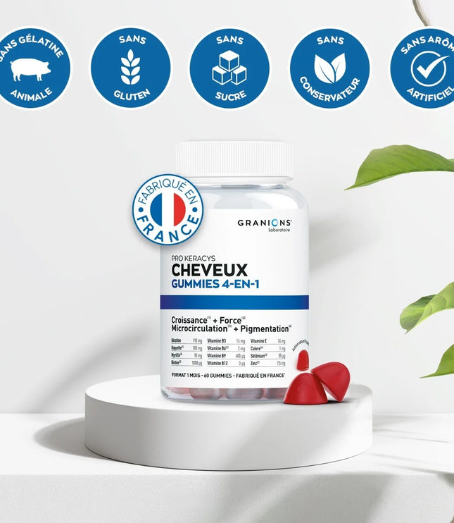 GRANIONS PRO KERACYS Cheveux 4 en 1 - 60 Gummies