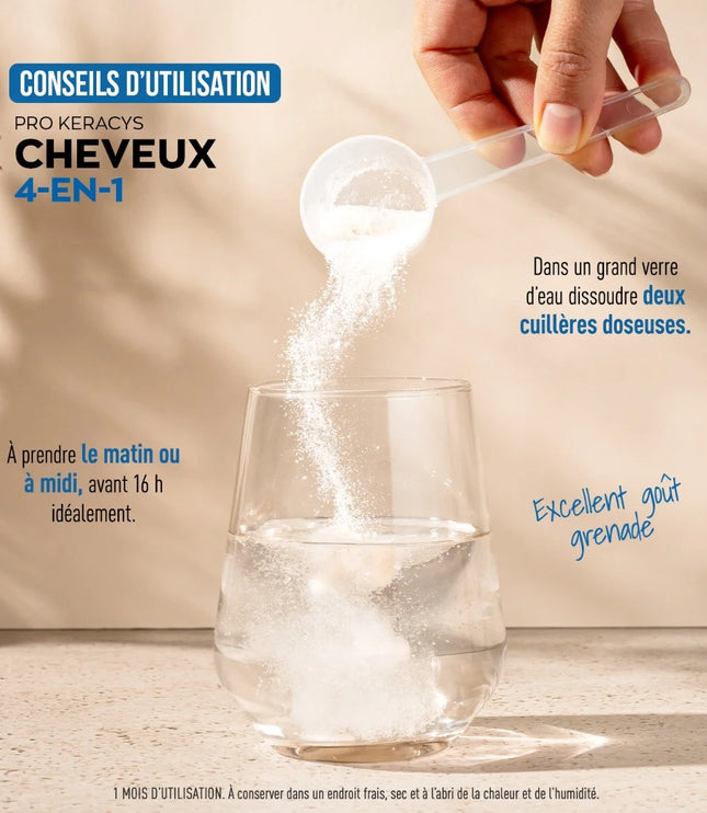 GRANIONS PRO KERACYS Collagène Cheveux 4 en 1 Poudre - 300g