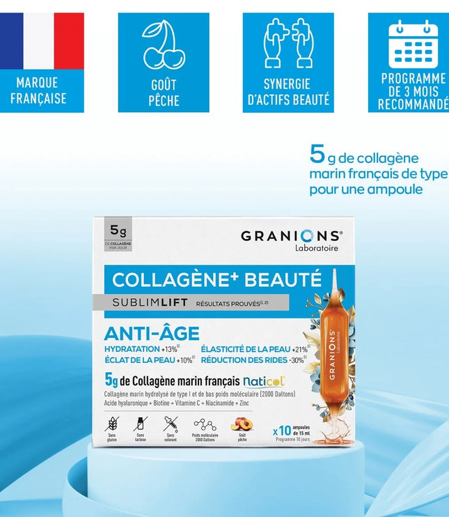 GRANIONS COLLAGENE + BEAUTÉ Sublimlift - 10 Ampoules