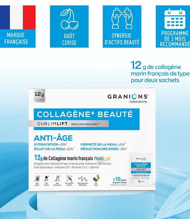 GRANIONS COLLAGENE + BEAUTÉ Sublimlift - 10 Sachets