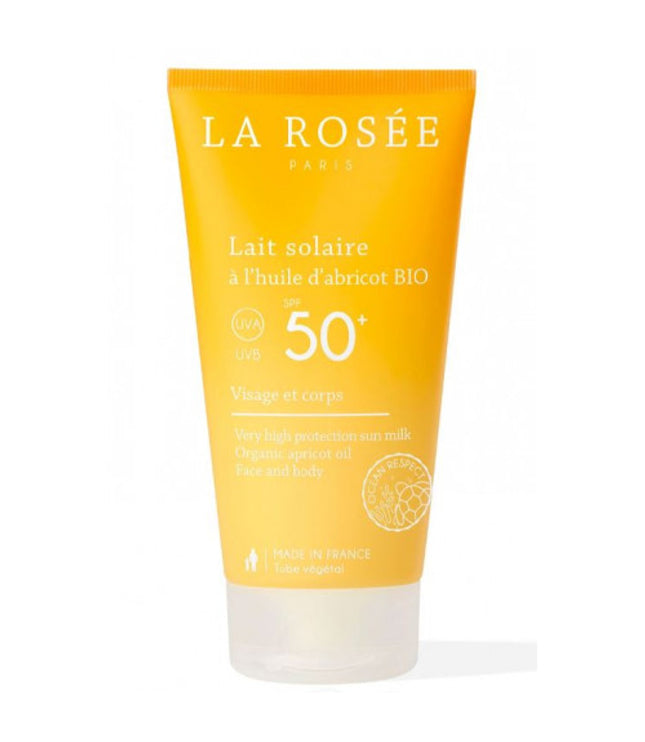 LA ROSEE LAIT SOLAIRE SPF50+ à l'Huile d'Abricot BIO - 150ml