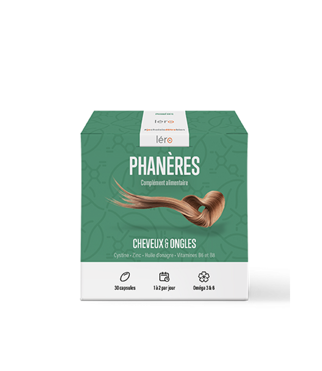 LERO PHANERES Cheveux Ongles - 90 Capsules + 30 Capsules Offertes