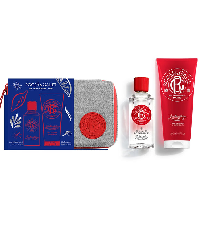 COFFRET TROUSSE JEAN MARIE FARINA Eau de Cologne 100ml et Gel Douche 200ml - ROGER GALLET