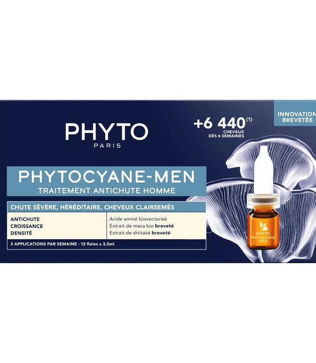 PHYTOCYANE PROGRESSIVE Traitement Antichute Homme - 12x5ml
