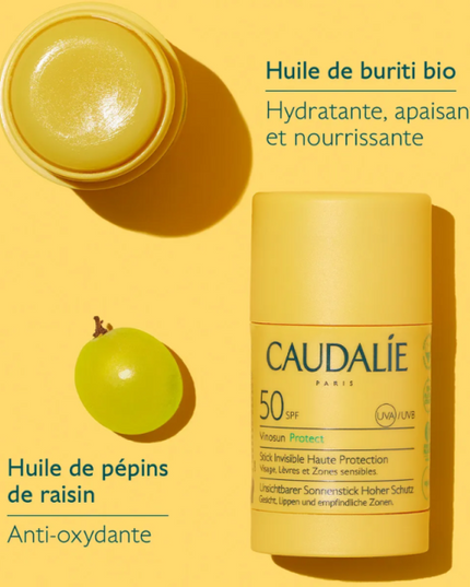 CAUDALIE VINOSUN PROTECT SPF50 Stick Invisible Haute Protection - 15g